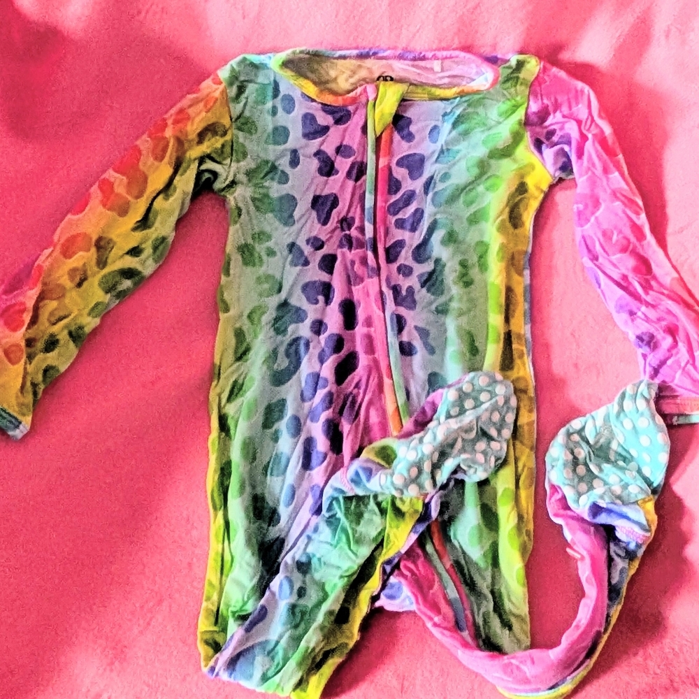 Bums & Roses Wild Child Bamboo Footie 18-24